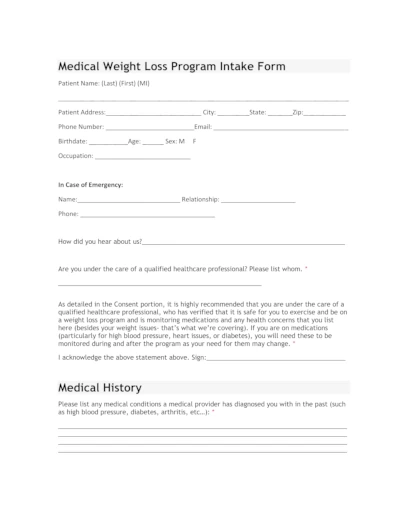 Patient Intake Form