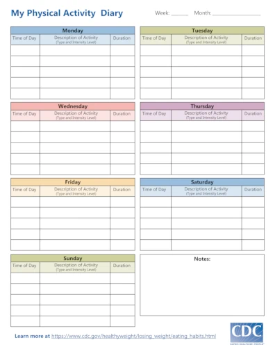 Physical Activity Diary